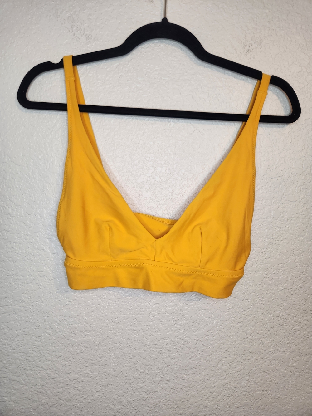 Aerie scoop Bikini top banana yellow size M